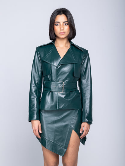THE EMERALD GREEN LEATHER JACKET F.E.W THE EMERALD GREEN LEATHER JACKET F.E.W