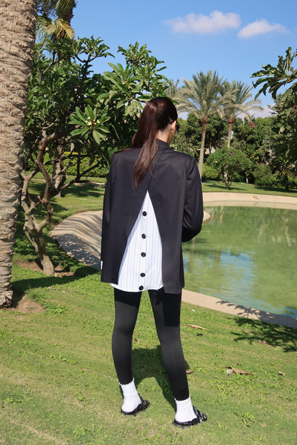 The Shirt Blazer in Black