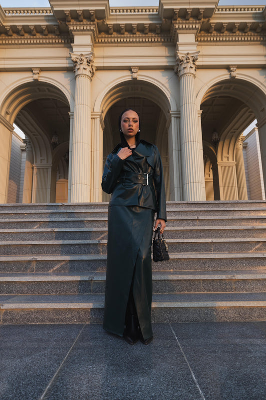 THE EMERALD GREEN MAXI SKIRT